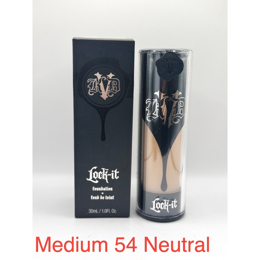 KVD Beauty Lock-It Foundation Medium 54 Neutral NEW